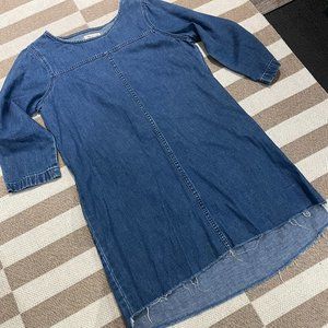 Madewell Denim Step Hem Dress